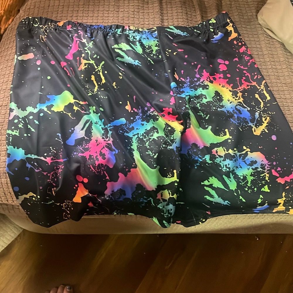 SHEIN curve multicored shorts